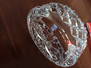 Posacenere in cristallo, diametro 15 cm