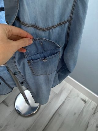 Camisa vaquera mujer azul