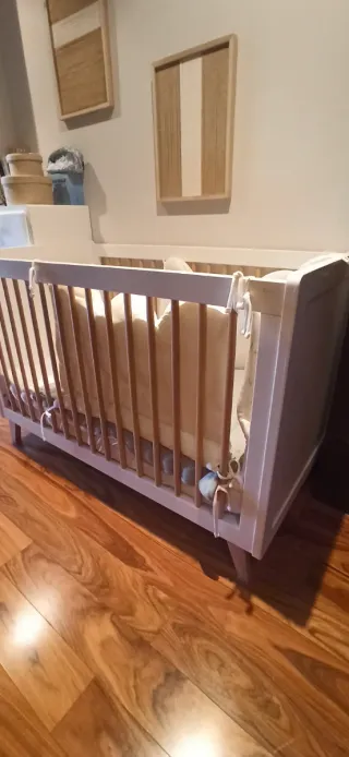 Cuna y colchón especial.