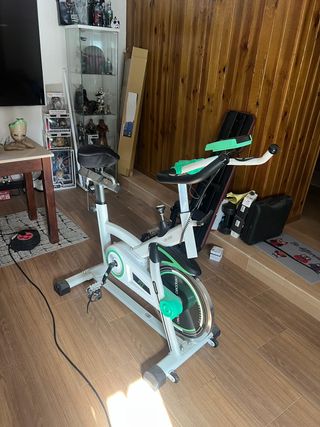 Bicicleta Spinning + Banco Mancuernas