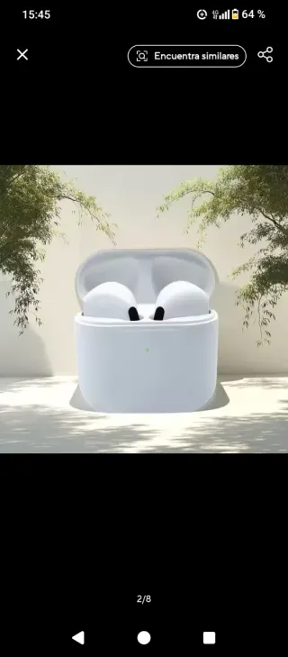 Auriculares inalámbricos blancos