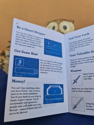 Manual SEGA Golden Axe Warrior Master System