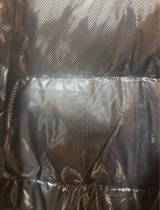 Chaqueta Columbia Plumas Naranja y Negra