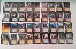 Lote 36 cartas El Señor de los Anillos (Decipher)