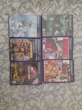 Lote 6 Juegos PS2 y xbox: Ace Combat, Matrix, Burn