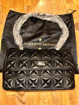 Bolso Roberto Verino Negro Acolchado