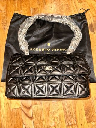 Bolso Roberto Verino Negro Acolchado
