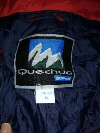 Pantalón de esquí rojo con tirantes