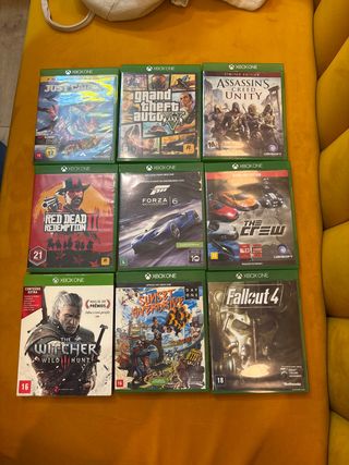 Lote 9 Juegos Xbox One: GTA V, Red Dead, Fallout 4