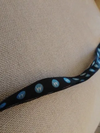 Portachiavi da collo nero e blu