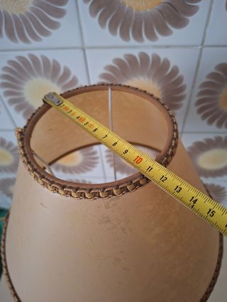 Lámpara Vintage Mesilla Metal tela