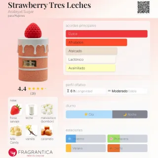 Perfume Arabiyat Strawberry Tres Leches