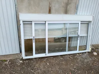 Ventana aluminio climalit con mosquitera