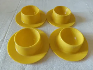 Set 4 Portauova Gialli