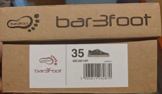 Zapatos Barefoot Bar3foot Talla 35. A estrenar!!