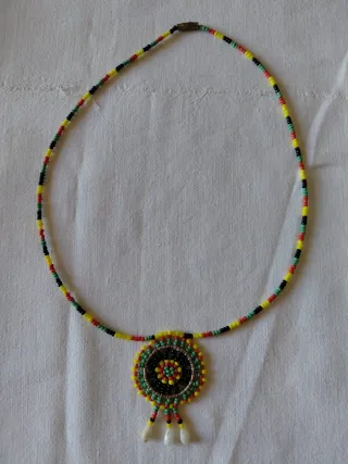Collana etnica in micro-perline stile Masai
