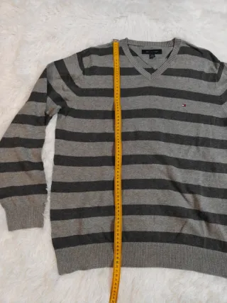 Jersey Tommy Hilfiger – Rayas Grises – Talla L