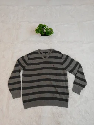 Jersey Tommy Hilfiger – Rayas Grises – Talla L