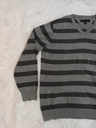 Jersey Tommy Hilfiger – Rayas Grises – Talla L