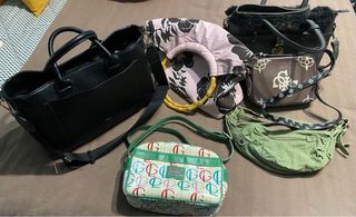 Lote seis bolsos varios modelos