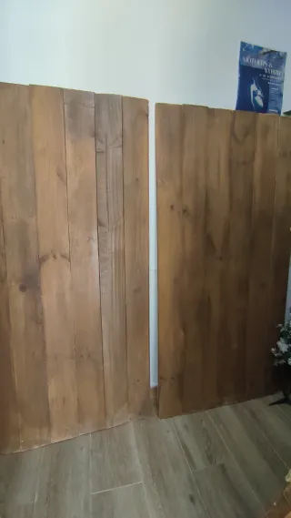 Tablas de madera rústica