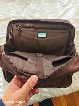 Mochila Piel Piquadro Marrón