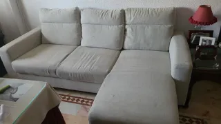 Sofá 2 plazas + chaiselongue Ikea beige