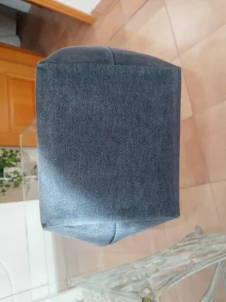 Bolso Longchamp pequeño azul y blanco