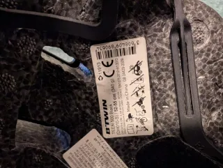 Casco B'Twin Negro Niño