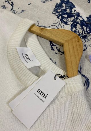 Jersey AMI Paris Blanco Corazón Rojo Talla M