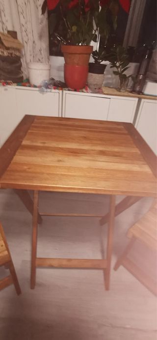Conjunto Mesa y Sillas Terraza Madera Casaria