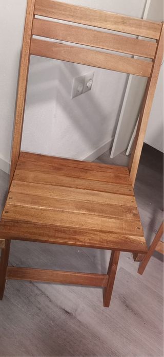 Conjunto Mesa y Sillas Terraza Madera Casaria