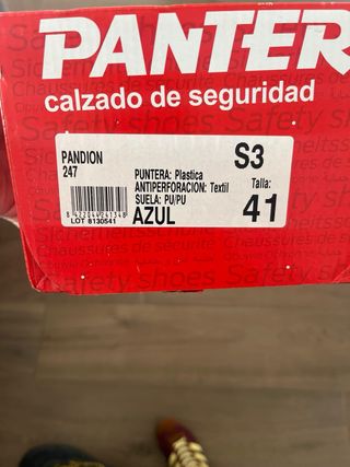 Botas de trabajo Panter negras y grises