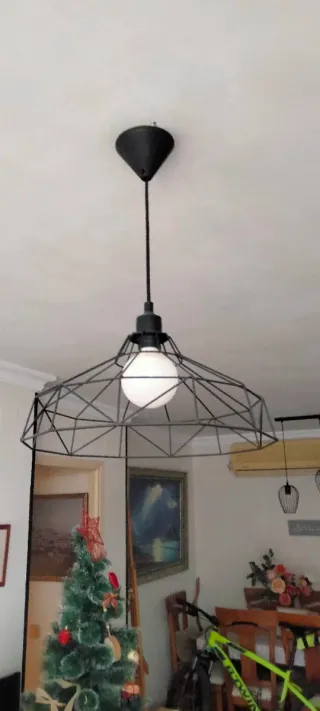 Lámpara de forja industrial