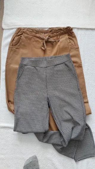 Pantalones de chica marrones y multicolor