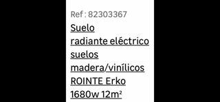 Calefacción radiante parquet y termostato