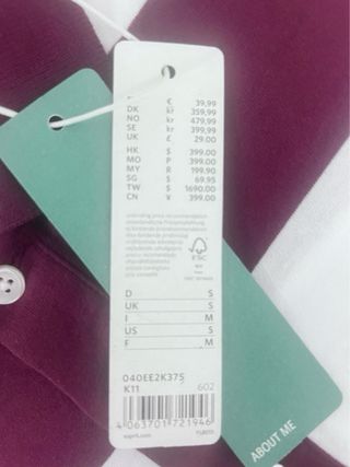 Talla M. Polo manga corta de algodón ESPRIT.