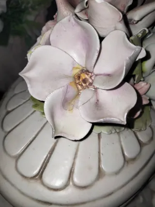 Zuppiera Bassano decorata rose