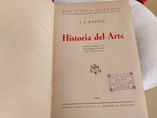 Historia del arte Ed. Ramón Sopena 1939