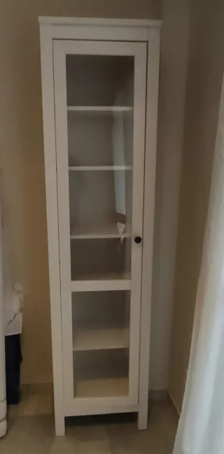 Vitrina Ikea Blanca Cristal Madera