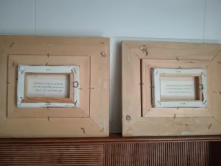 Pareja Cuadros Vintage Paisaje Rural