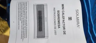 Mini calefactor-ventilador Solmira