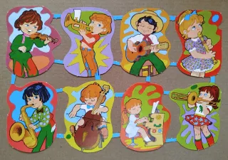 Lamina Cromos troquelados españoles Maves 5. músic