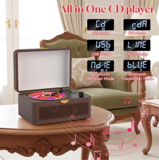 NUEVO Reproductor CD Portátil Marrón