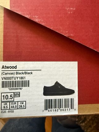 Zapatillas Vans Negras