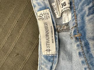 Falda - Pantalón vaquero azul stradivarius