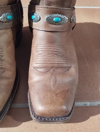 Botines Sendra Marrones con Turquesa