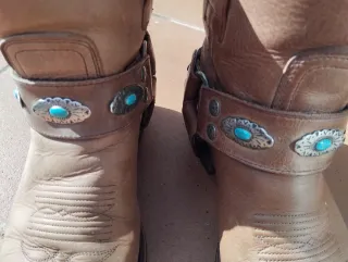 Botines Sendra Marrones con Turquesa