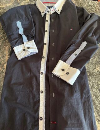 Camisa Tommy Hilfiger Negra hombre Talla XXL