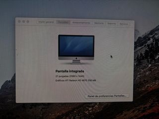 Apple iMac 27” 2009 Plata.